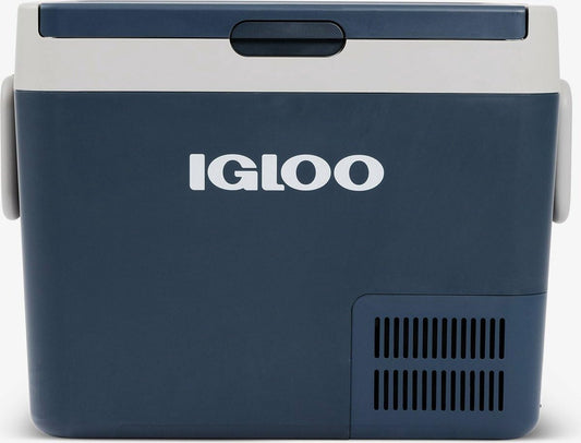 IGLOO ICF40 Draagbare compressor-koelbox, 39 liter, 12/24 V, 230 V, elektrische koelbox, -18 °C tot 20 °C, mini-koelkast, vriesbox voor camping, auto