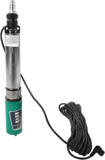 Deep Well Pomp, 48/60V DC 380W Solar Dompelpompen, Solar Bore Well Pompen met 20M Draad, Flow 5 M3/H voor Visvijvers