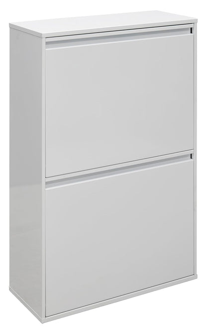 ARREGUI Basic CR601-B2 Recyclingcontainer | Afvalcontainer in Staal | 4 Compartimenten 23+11+17+17 L (68 L) | Binnenemmers voor PMD en GFT | Recyclebak voor Afvalscheiding | Afvalbak voor Keuken | Wit