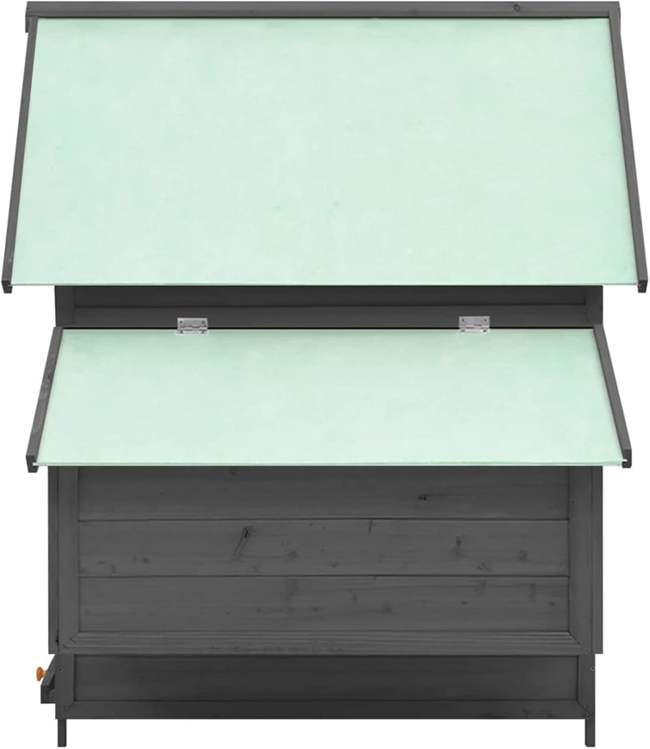 BaraSh Chicken Coop Grey and White 152 x 96 x 110 cm Solid Spruce Chicken Coop and Cages Chicken Coop for Outdoor Chickens (SPU: 171460) - QUORE