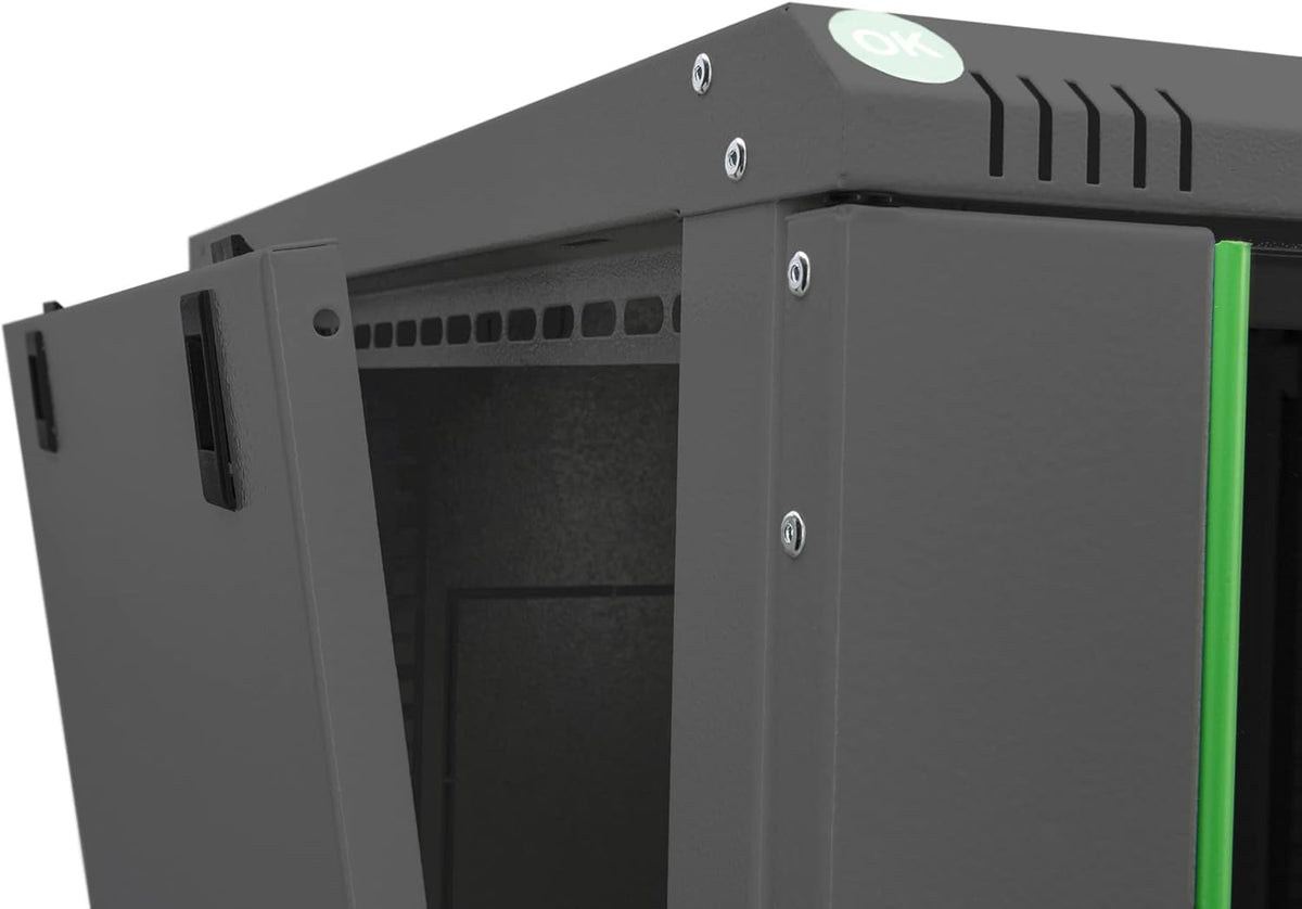 DIGITUS Netwerkkast - 19 inch Rack - 7 U - wandmontage - 600 mm diepte - draagvermogen 60 kg - Dynamic Basic Serie - Zwart