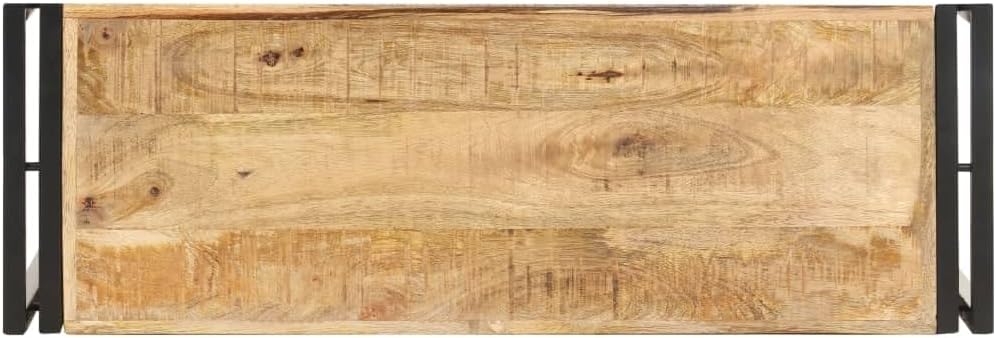 vidaXL Wall table 90x30x75 cm raw mango wood
