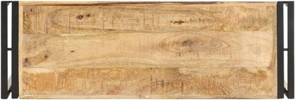 vidaXL Wall table 90x30x75 cm raw mango wood