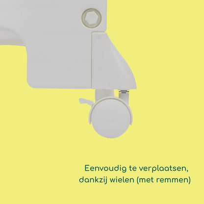 Bebeconfort Dolphy, 2-in-1 Baby Bad & Verschoontafel, 0-12 Maanden(max. 11 kg), Eenvoudig Verplaatsen met 4 Wielen, Meerdere Opbergvakken, Gewatteerd Verschoonkussen, Easy Tub Drainage, Grey Mist