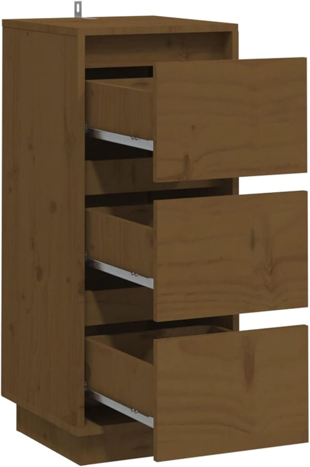 Sideboards 2 PC. Sideboard Bedroom Living Room Cabinets Living Room Oblique Honey Brown 32x34x75cm Solid Wood Pine - QUORE