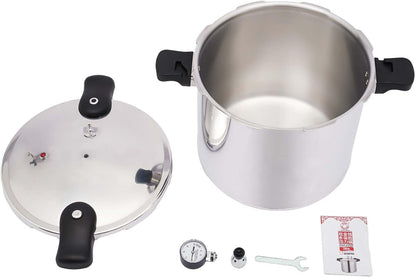 22L Pressure Canner Cooker Kitchen Cookware pressure cooker stainless aluminum steam cooker large capacity canning jug kitchen quick cooking cooking saucepan steamer gas cookers steam pressure pan - QUORE