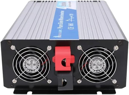 Extralink OPIP 2000 W omvormer 12 V naar 230 V, 2000 W, zuivere sinusgolf, spanningsomvormer voor auto, DC/AC, transformator 12 V naar 230 V, USB-poor
