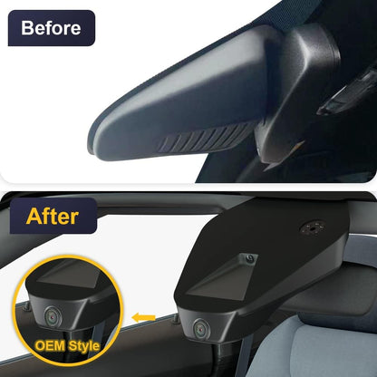 Dashcam – Autocamera – Dashboardcamera – Rijcamera – Geïntegreerd voor specifieke pick-up 2019-2023 – OEM-look met onzichtbare montage – 4K UHD met WLAN-app en 64GB kaart