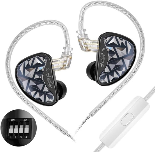 In-Ear Monitor – IEM – Oordopjes – Studio-Oordopjes – Muzikanten Oordopjes – Standaardversie of Tuningversie – 24 Balanced Armature Drivers – Ergonomische 3D-Geprinte Behuizing