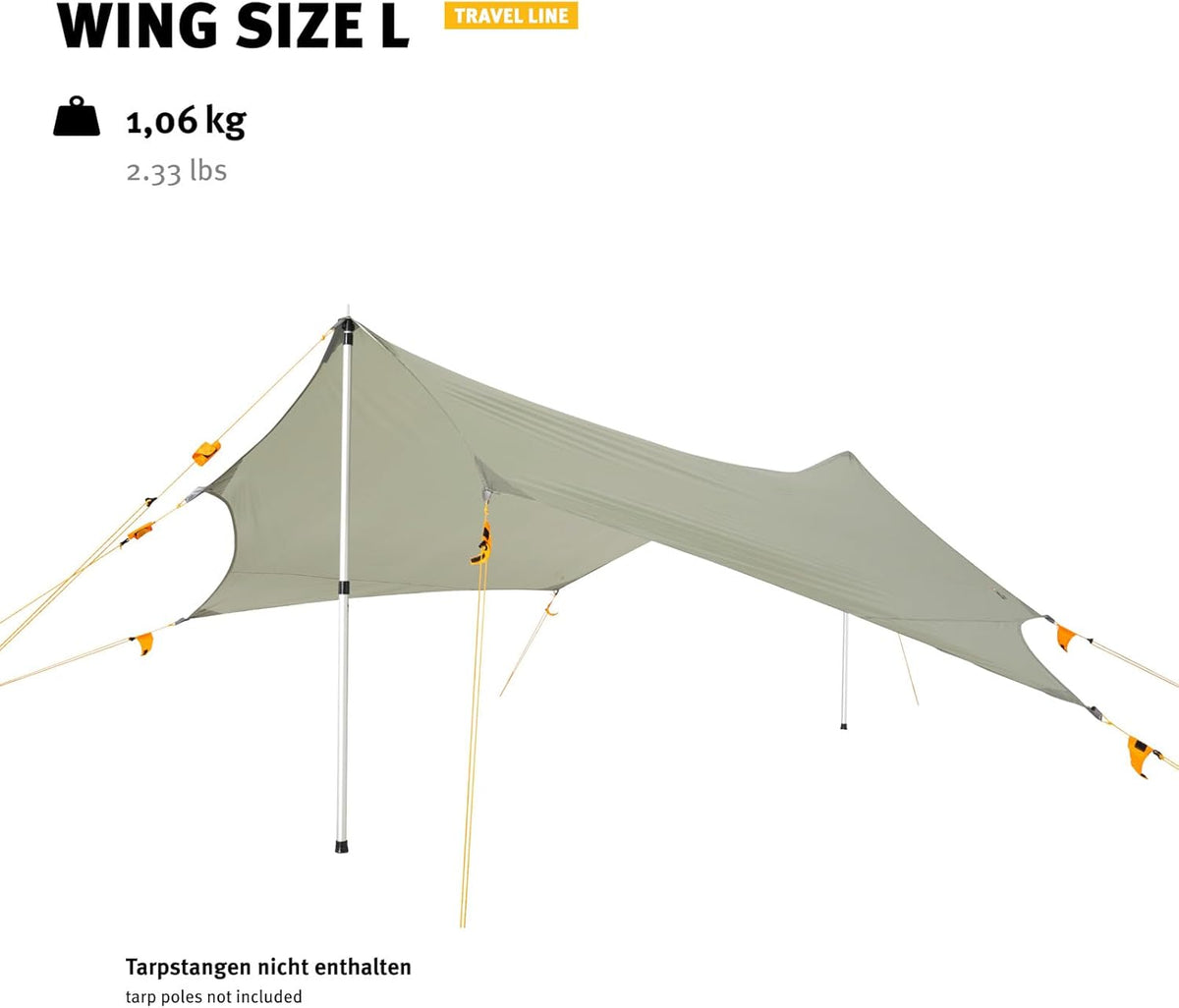 Wechsel Tents Wing L – Stevige Waterdichte Canvas Luifel voor Tenten en Hangmatten - Travel Line