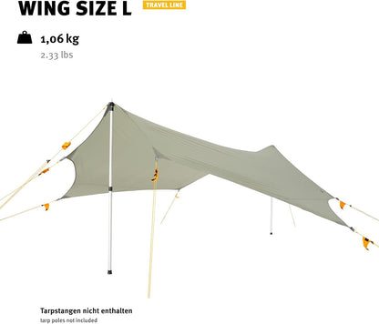 Wechsel Tents Wing L – Stevige Waterdichte Canvas Luifel voor Tenten en Hangmatten - Travel Line