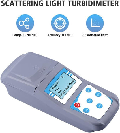 Draagbare Digitale Troebelheidsmeter, Handheld ZD Digitale Display Riolering Troebelheidsmeter, Lab Water Kwaliteit Troebelheid Analyzer Tester