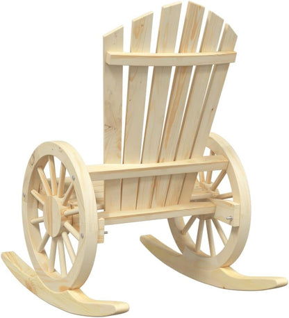 vidaXL Rocking chair Adirondack solid spruce wood, garden chair, garden rocking chair, patio chair, garden chair adirondack, garden chair, lounge chair garden