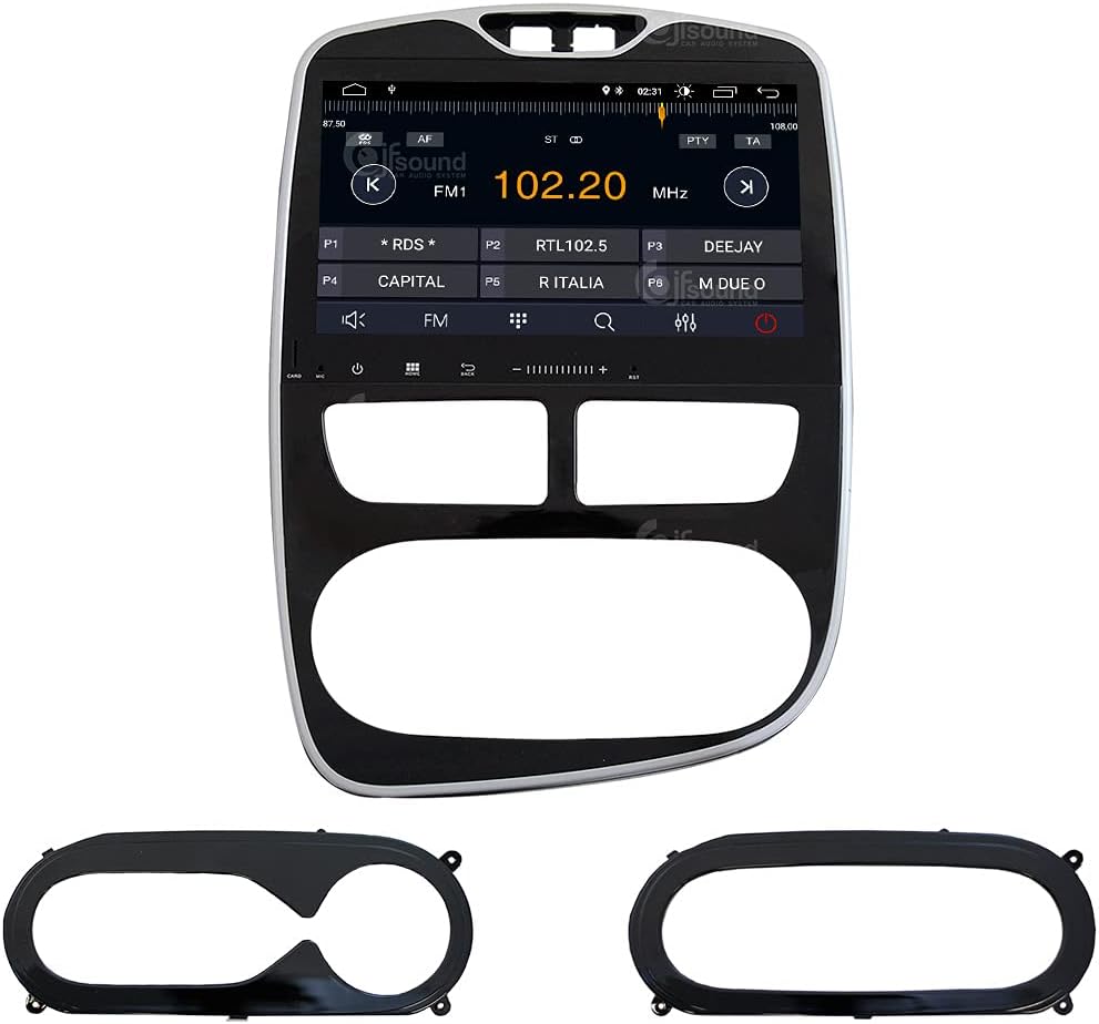 Autoradio Renault Clio 2013-2017 – Multimedia Speler – Inbouw Radio – Touchscreen Navigatie – Android Auto – 10" Scherm – Bluetooth & WiFi