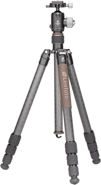 Leofoto - Urban - Carbon Statief met Kogelkop - Max. Hoogte: 166 cm - Eenvoudig te gebruiken - Kogelkop draait 360 graden - LX-284CT + XB-38