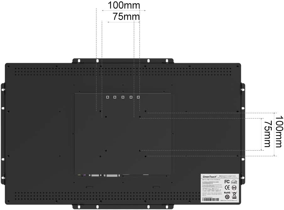GreenTouch 23,8 Inch 10 Punten Open Frame PCAP Touchscreen Monitor - Industriële Touch Display -16:9 -TFT LCD