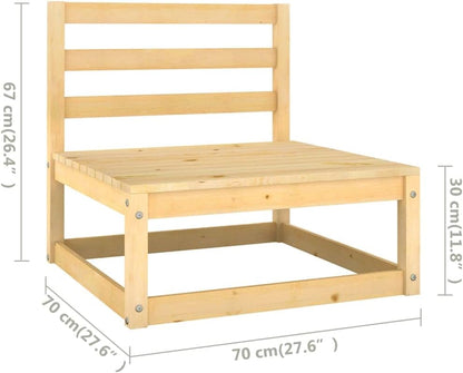 Lounge tuinmeubelset balkon meubelset tuinlounge set 4-dlg. tuin-loungeset met kussen massief grenen - QUORE