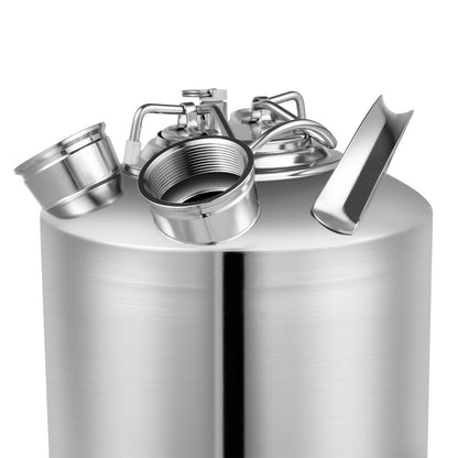 Bierfust – Reinigingsvat – Fustkoppeling – Bieraansluiting – Fust – Roestvrij Staal 10L – Inclusief A- en S-Type Keg Spear