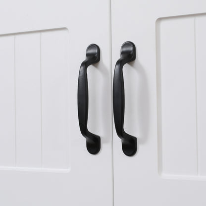 Keukenkast – Keukenbuffet – Opbergkast – Dressoir – Landelijke Kast – Wit – Ruime Opbergruimte – Compact Hoog Design