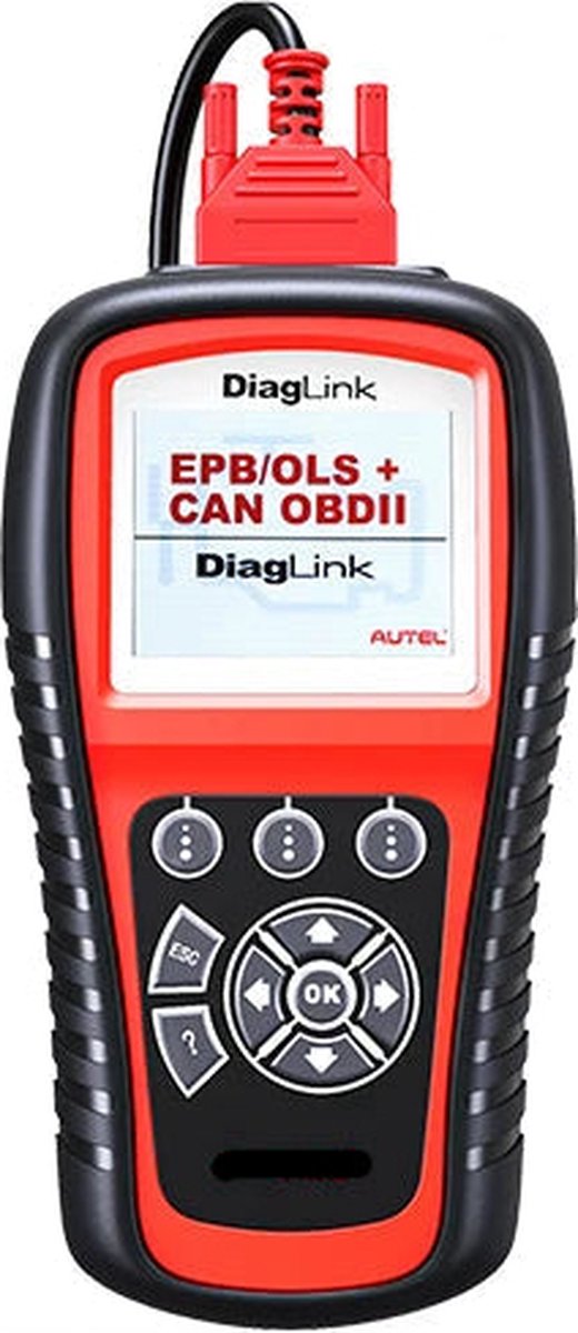 OBD2-Scanner - Diagnosecomputer - Slimme Diagnosetool - Foutverwijdering - Autodiagnosetool - OBD2, EOBD, Codelezer, Motor, ABS, Airbag, Transmissie - 2.8 TFT-Kleurendisplay - Rood