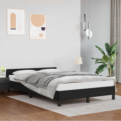 Bed frame con Testiera without Mattress Black 120x200cm Practical, removable, suitable for all seasons, Versatile Bed Frame, Bedroom Furniture, Modern Bedroom, Stylish Furniture, Easy Assembly, Durable Construction, Compact B
