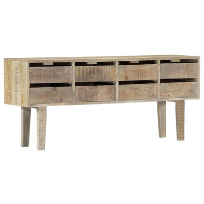 Massief Houten Dressoir – Sideboard – Opbergkast – Kast – Balie – Massief Mangohout – 140x30x60 cm – Verwijderbare Opbergruimte