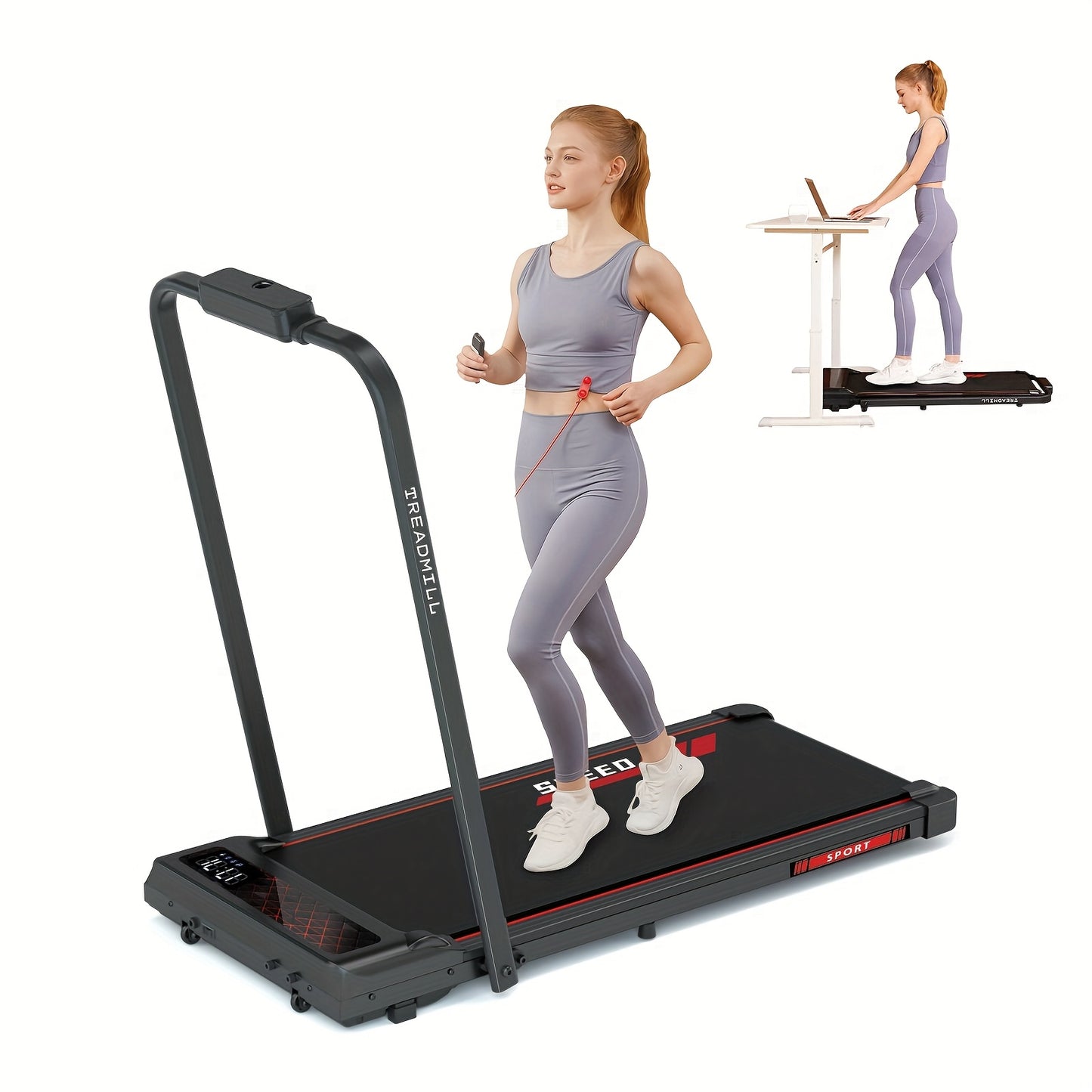 Loopband – Elektrische Treadmill – Fitness Apparatuur – Hometrainer – Trainingsmachine – Fluisterstil – Opvouwbaar Met Afstandsbediening