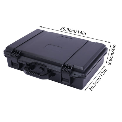 Horlogekoffer – Horlogebox – Horlogedoos – Opbergdoos – Watch Case – 15 Vakjes – Sluiting Met Gesp – Waterbestendig Kunststof – Zwart – Stoot- En Krasbestendig – Handgreep