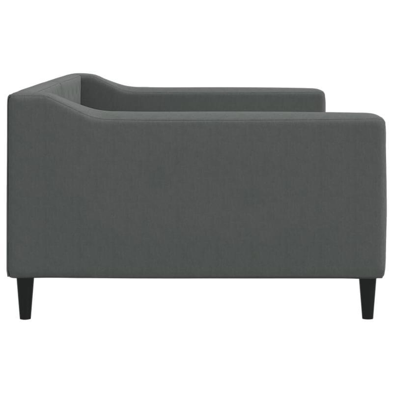Bankbed – Slaapbank – Bedbank – Logeerbed – Sofa Bed – Donkergrijs – Ruimtebesparend Ontwerp – Stevig Massief Houten Frame – 100x200 cm