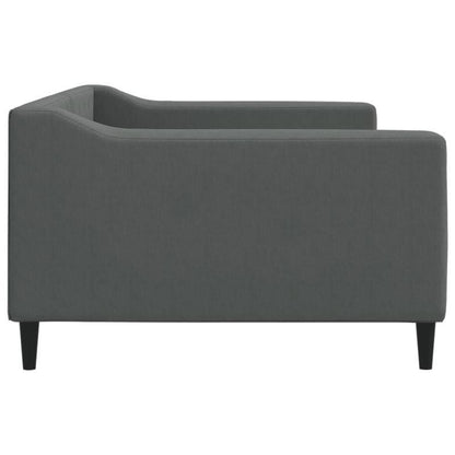 Bankbed – Slaapbank – Bedbank – Logeerbed – Sofa Bed – Donkergrijs – Ruimtebesparend Ontwerp – Stevig Massief Houten Frame – 100x200 cm