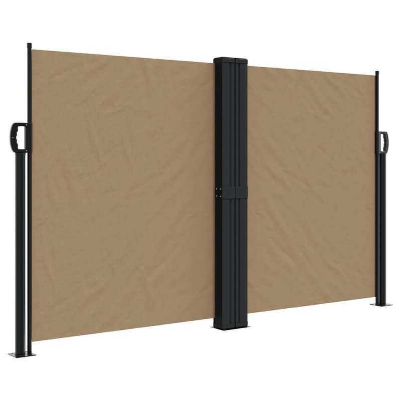 Extendable wind screen 140x1000cm taupe removable temporary outdoor, Vehicle Sun Shade, Sun Blocking Shield, Retractable Design, Fabric Material, Weatherresistant Fabric, Sun Shade Cover, Rv Owners, Camping Enthusiasts