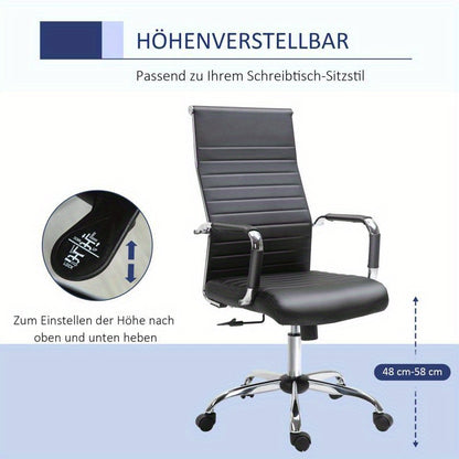 Ergonomische Bureaustoel – Bureaustoel – Kantoorstoel – Werkstoel – Stoel – Metalen Frame – Verstelbare Hoogte & Rugleuning – Memory Foam – Gemakkelijk Schoon Te Maken