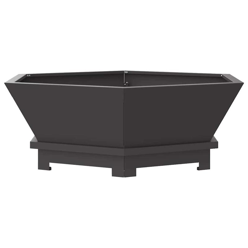 Outdoor Fire Pit - Heavy-Duty Metal Construction, Modern Rectangular Design with Ignition System, Large 75x75x28cm Heater for Patio, Garden, Backyard - All-Weather Indoor/Outdoor use - Perfect for Gatherings, Evenings & Winte