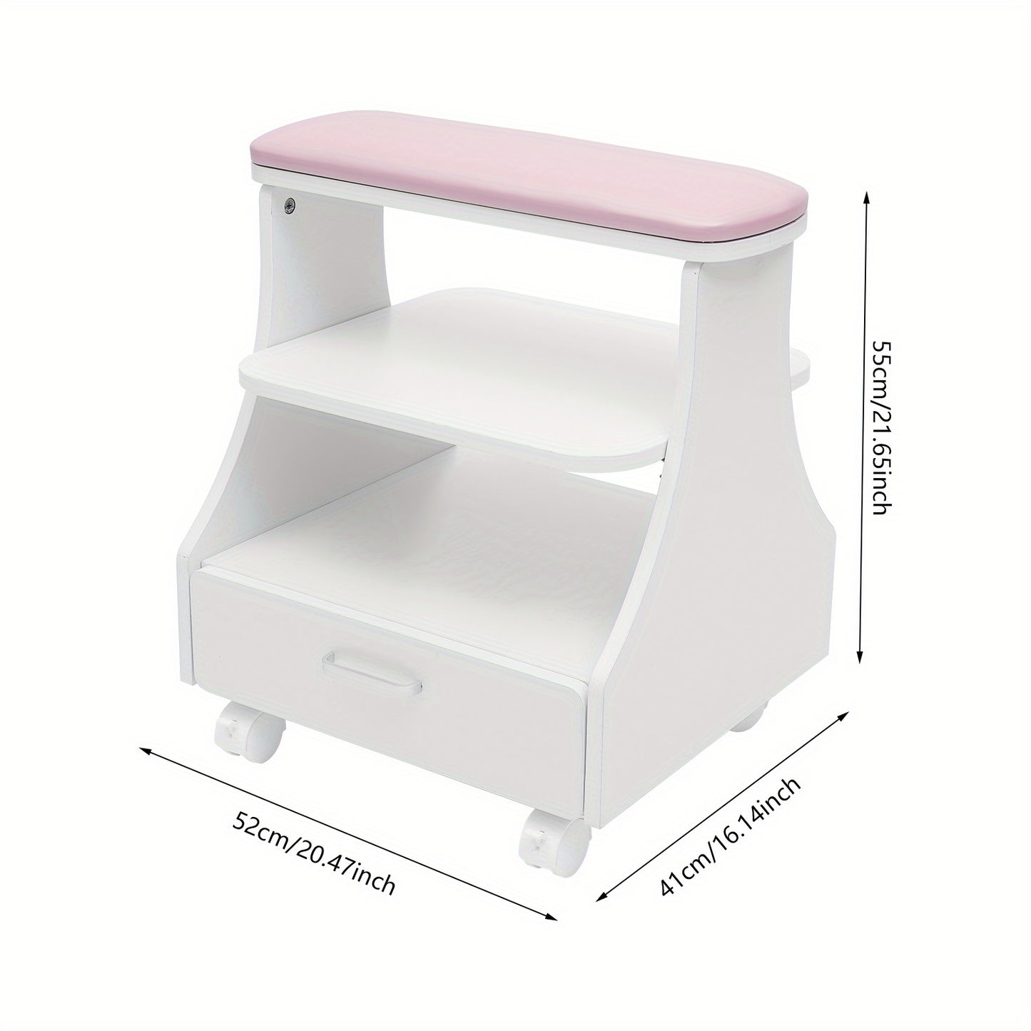 Portable Esthetician Trolley Cart, Salon Nail Foot Trolley Cart, Manicure Pedicure Cart, Salon Equipment, Foot Bath Cart, Compact Trolley, Professional Esthetician Cart, Durable Construction, Easy to Clean, Pedicure Station,
