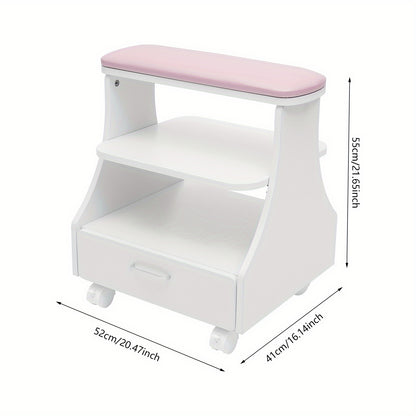 Portable Esthetician Trolley Cart, Salon Nail Foot Trolley Cart, Manicure Pedicure Cart, Salon Equipment, Foot Bath Cart, Compact Trolley, Professional Esthetician Cart, Durable Construction, Easy to Clean, Pedicure Station,
