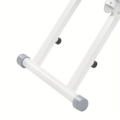 Foldable Manual Stair Stepper Machine - White Vertical Exercise Climber with Adjustable Resistance, Control & Space-Saving Design for Home Gym, Non- Stair Climber for Cardio, Strength Training, Compact Workout Equipment