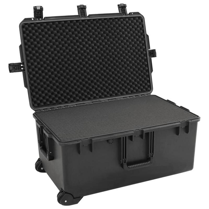 Reiskoffer – Koffer – Trolley – Bagage – Reisbagage – Zwart Met Gouden Accenten – Extra Grote Inhoud 79,5x52x39 cm – Kras- En Stootbestendig Kunststoff