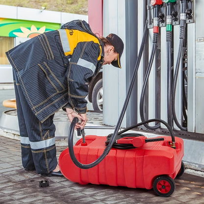 Draagbare Brandstoftank – Benzinetank – Dieseltank – Brandstofcontainer – Mobil Tank – 57 Liter Capaciteit – Lekvrije Messing Afsluitventielen