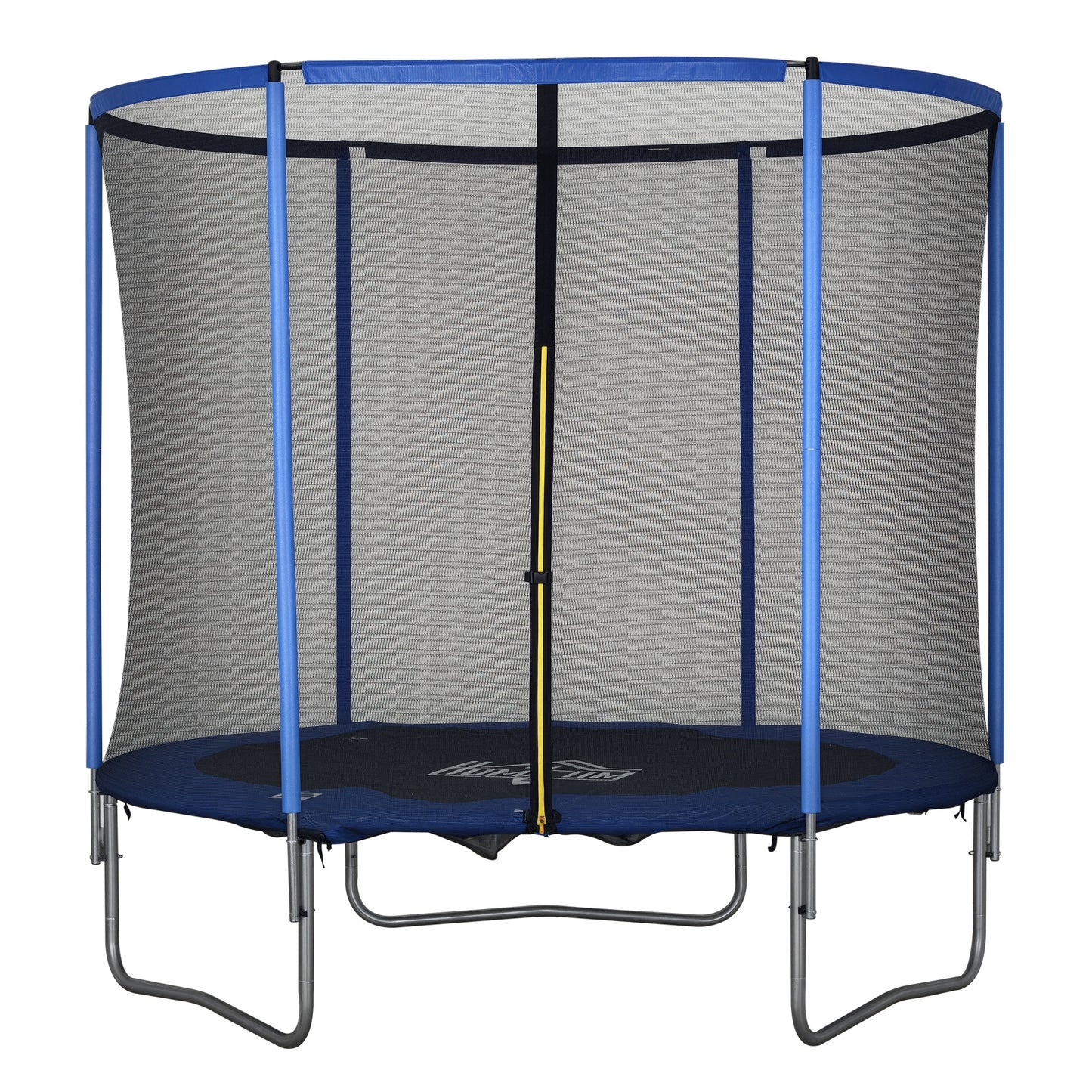 Trampoline – Springkussen – Fitness Trampoline – Tuin Trampoline – Binnen Trampoline – Veiligheidsnet Rondom – Draagvermogen 113,6 Kg – Ø244 x 240 Cm Steel Blue & Zwart