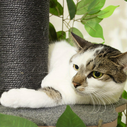 Krabpaal – Kattenboom – Kattenhuis – Kattentoren – Krabmeubel – Multi-level Design – Duurzaam Vezelplaat – Natuurinspiratie Groen