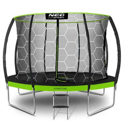 Trampoline – Tuintrampoline – Springkussen – Springmat – Buitenspeelgoed – 374 cm Ø – Inclusief Veiligheidsnet – Max 150 kg Belastbaar
