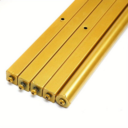 Gouden Kledingrek – Kledingstandaard – Kledinghanger – Garderoberek – Vrijstaand Rek – Metalen Frame – 190,5 cm Hoog – Planken Tot 22,68 kg Draagvermogen