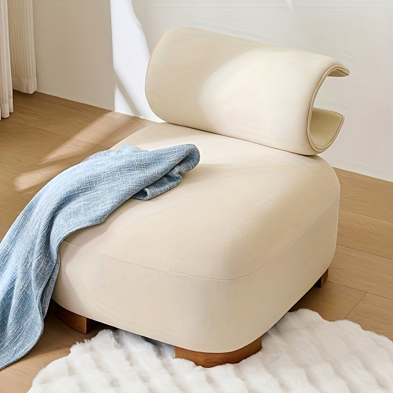 Chillstoel – Fauteuil – Relaxstoel – Zitzak – Loungestoel – Wit – Katoenen Vulling – Onderhoudsvriendelijke Stof