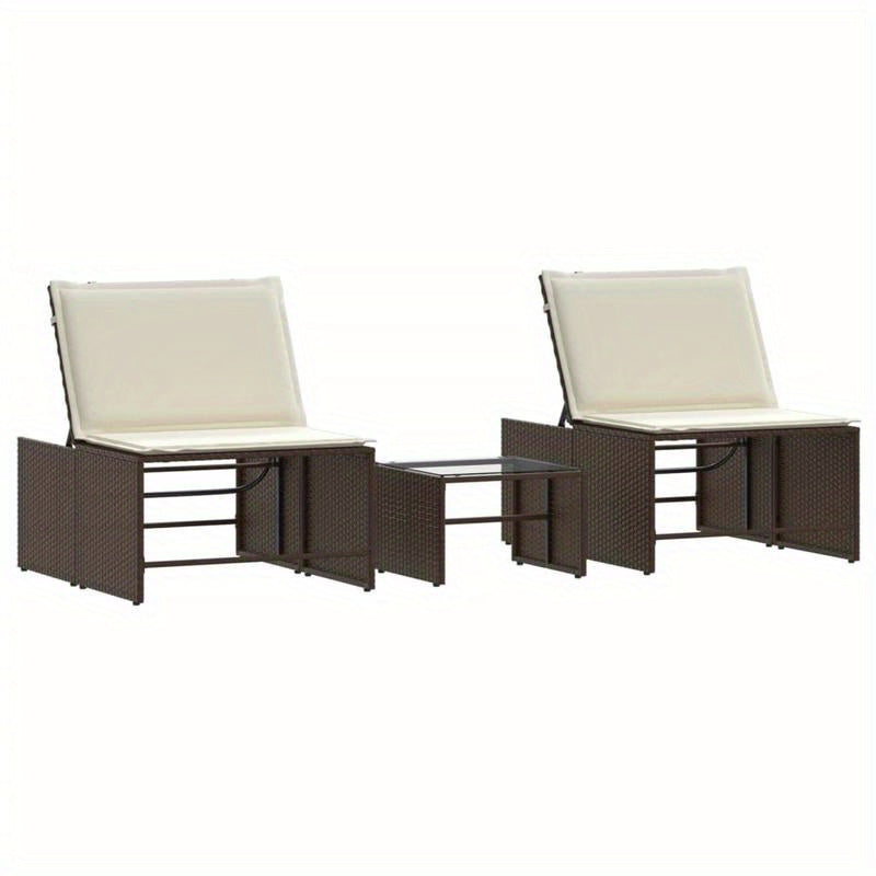 Lounge set – Loungeset – Tuinset – Tuinmeubelset – Zitset – Poly rattan – Bruin – Comfortabele Stoelen – Weerbestendig