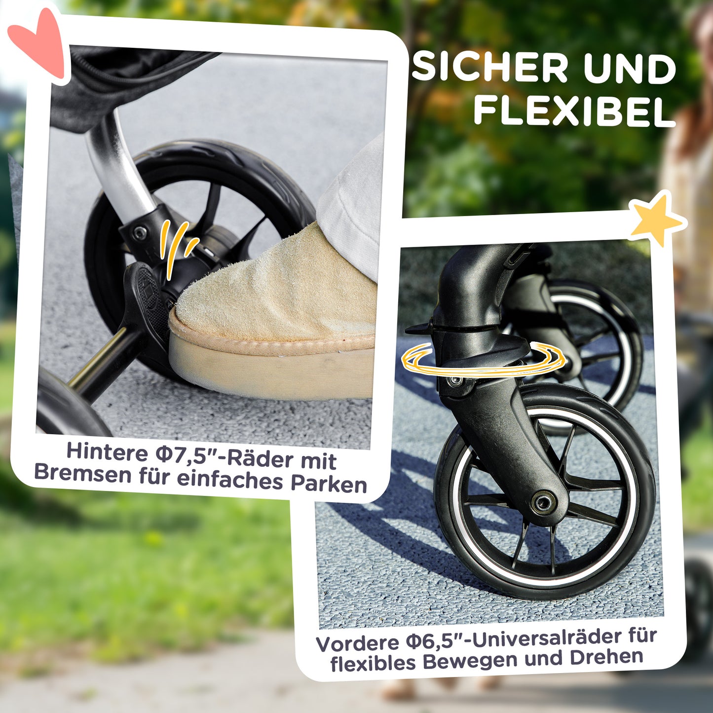 Hondenwagen – Hondenbuggy – Dierenwagen – Hondentransportwagen – Lichtgewicht – Opvouwbaar – Wasbaar Kussen – Ventilerende Gaasramen – Grijs