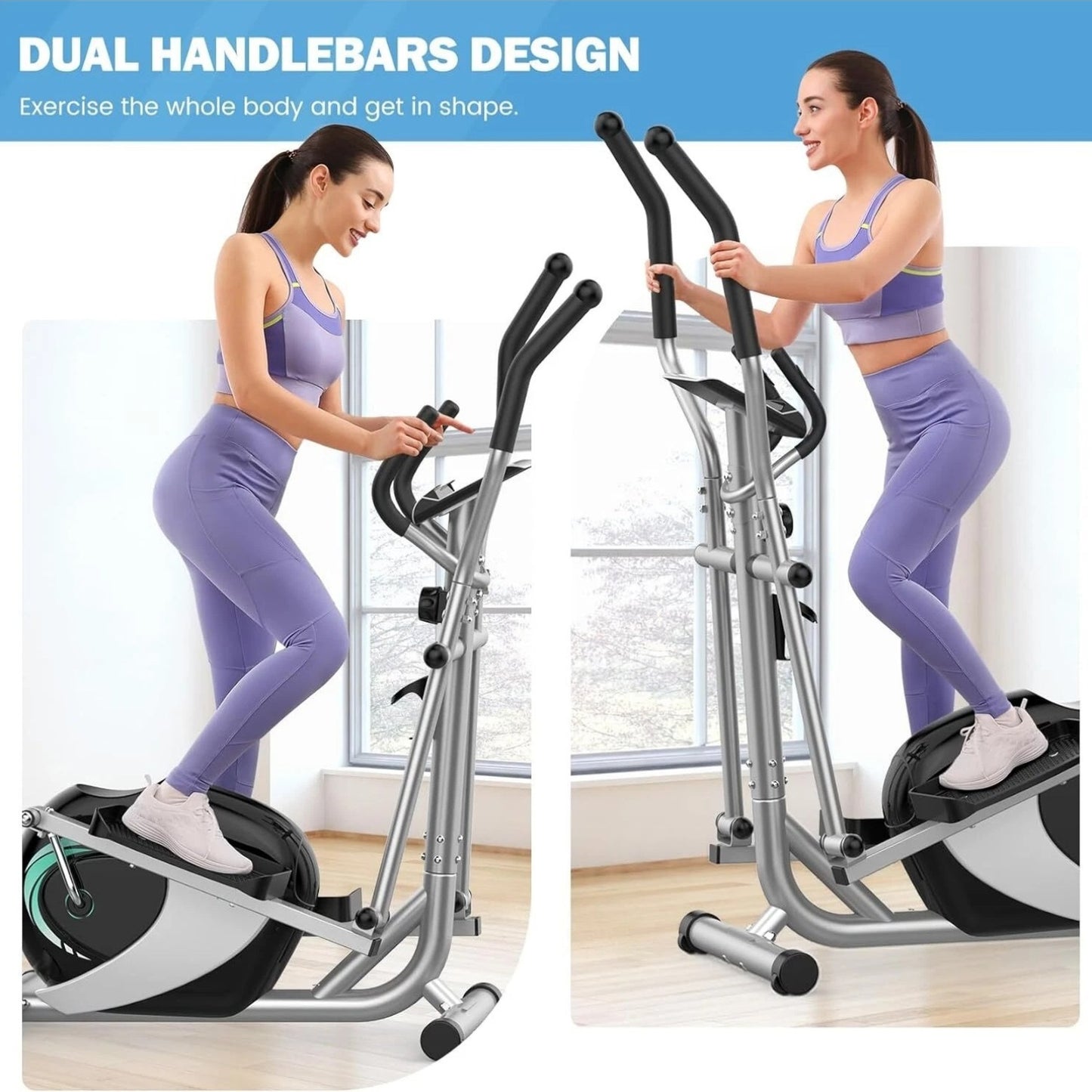 Crosstrainer – Elliptische Trainer – Fitnessapparaat – Hometrainer – Elliptical Trainer – Magnetische Weerstand – Compact En Stabiel Frame