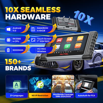 Diagnoseapparaat Auto – OBD2 Scanner – Auto Diagnosetool – Motor Uitleesapparaat – Bi-Directionele Controle – 28+ Servicefuncties – Injector Codering – ABS Bleed Functie