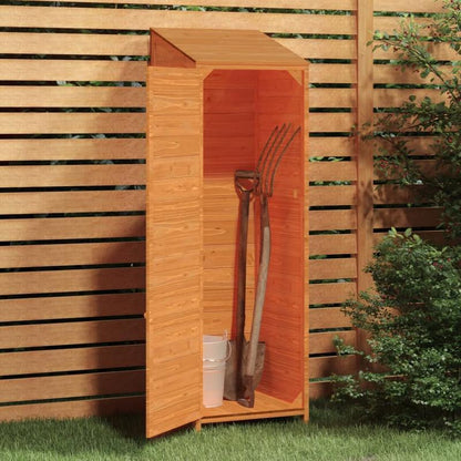 Tuinkast – Tuinberging – Opbergkast Buiten – Buitenopbergkast – Tuinkast Grenenhout Marrone – Duurzaam Massief Grenenhout – Compact 55x52x174,5 cm