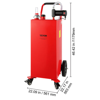 Draagbare Brandstoftank – Mobiele Dieseltank – Benzinetank – Brandstofcontainer – Diesel Caddy – 30 Gallon Inhoud – 180W Elektrische Pomp