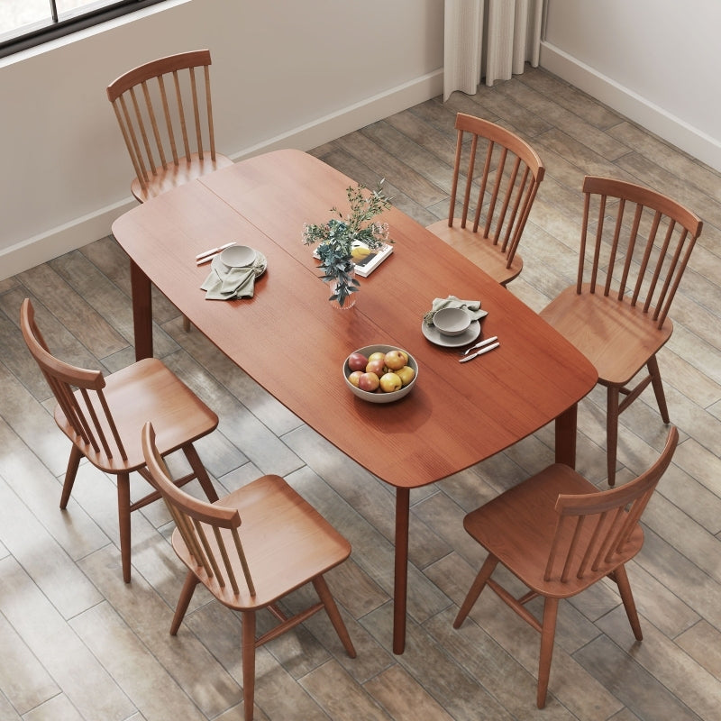 Eettafel – Tafel – Keukentafel – Landelijke Tafel – Eetkamertafel – Bruin – Gelakt Houten Blad – 150x80x76 cm